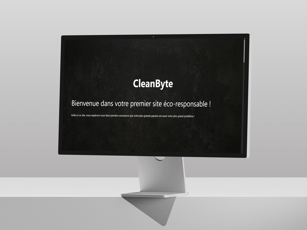 mockup d'un écran d'ordinateur contenant le site