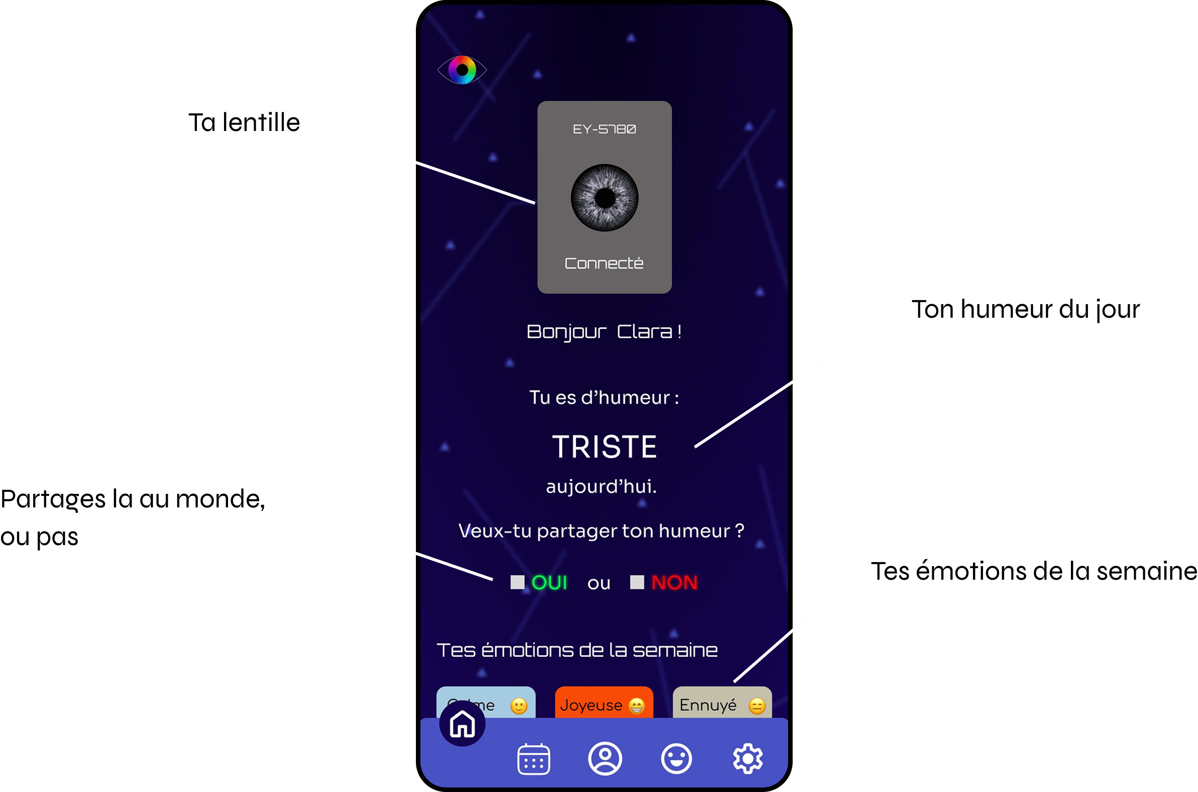 image de la page de connexion de l'application