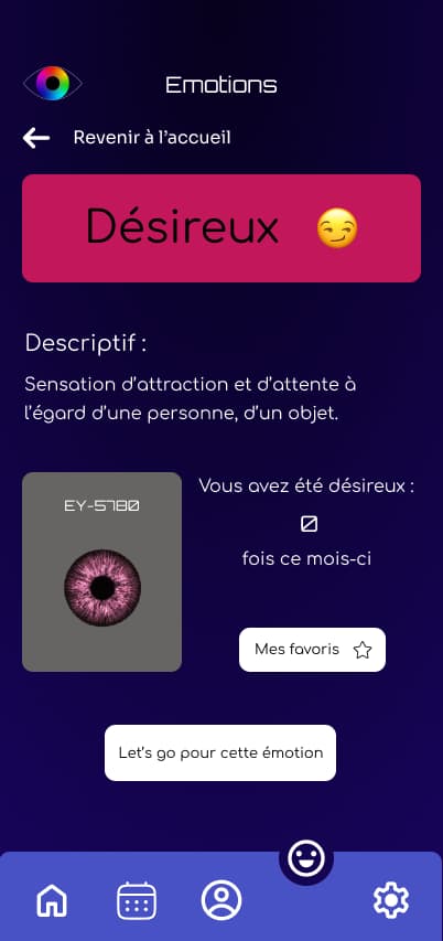 image de la page des émotions