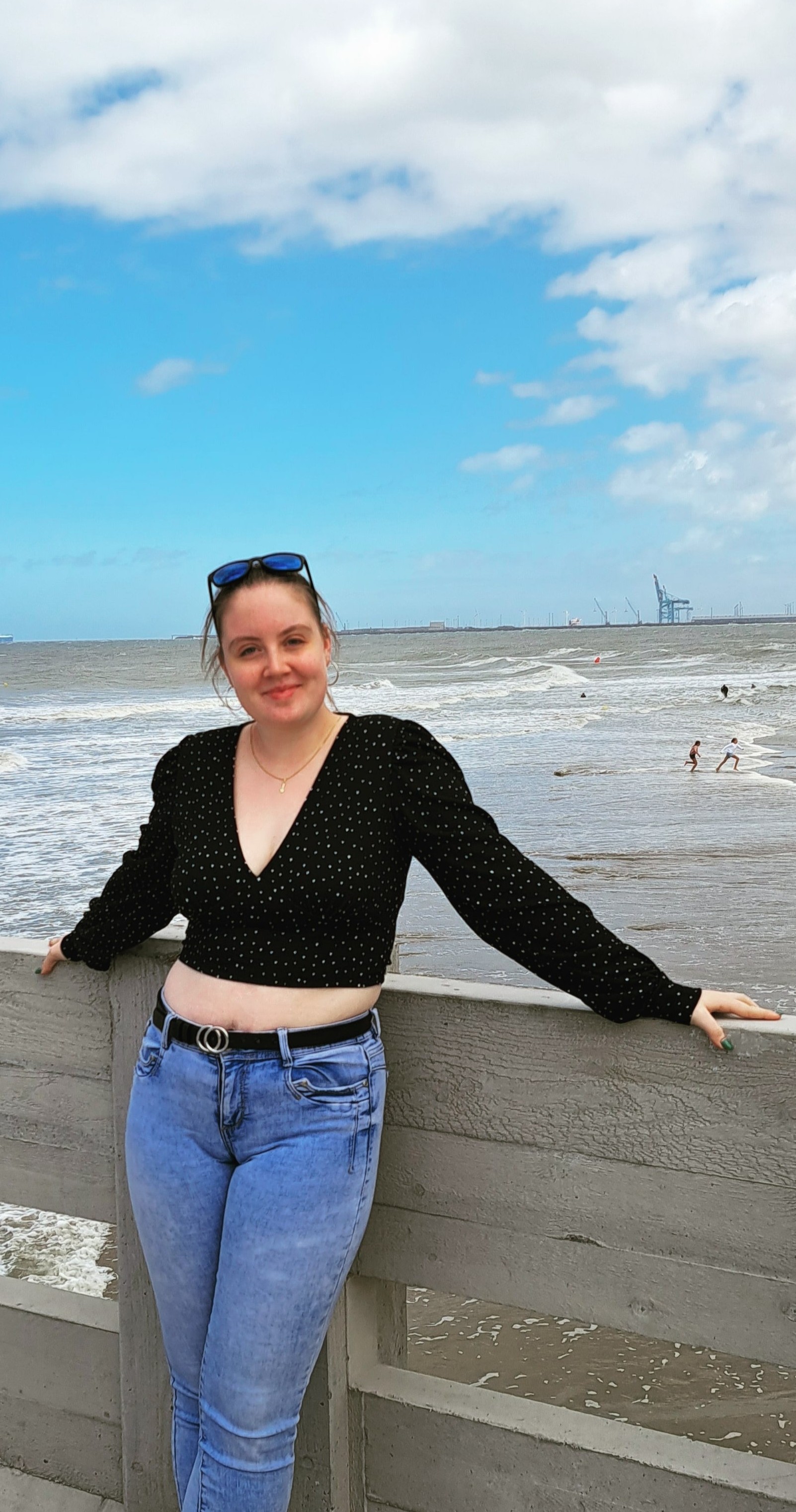 photo de moi à la mer du nord